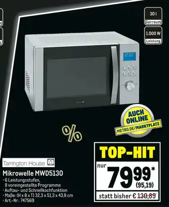 METRO Tarrington house mikrowelle mwd5130 Angebot