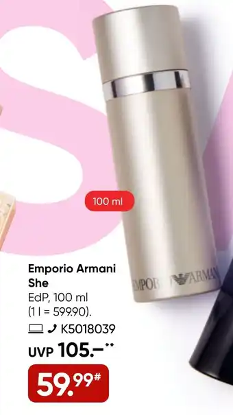 Galeria Emporio Armani She Angebot