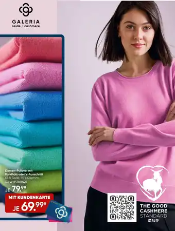 Galeria GALERIA Damen-Pullover mit Rundhals oder V-Ausschnitt Angebot