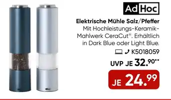 Galeria Ad Hoc Elektrische Mühle Salz/Pfeffer Angebot