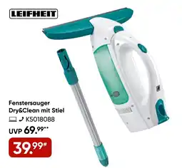 Galeria LEIFHEIT Fenstersauger Dry&Clean mit Stiel Angebot