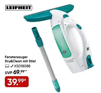 Galeria LEIFHEIT Fenstersauger Dry&Clean mit Stiel Angebot