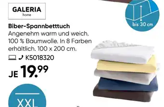 Galeria GALERIA home Biber-Spannbetttuch Angebot