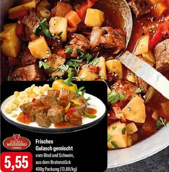 Feneberg PRIMA WEIDERIND Frisches Gulasch gemischt Angebot