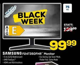 Euronics Samsung F24T350FHR Monitor Angebot