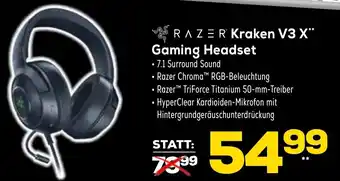 Euronics XXL Razer Kraken V3 X Gaming Headset Angebot