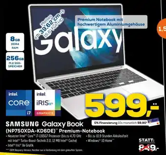 Euronics Samsung Galaxy Book (NP750XDA-KD6DE) Premium Notebook Angebot