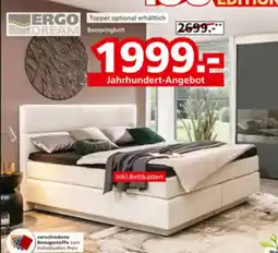 Segmüller ERGO BoxspringERGO Topper optional erhältlich DREAM Boxspringbett Angebot