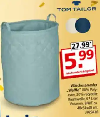 Segmüller TOM TAILOR Wäschesammler Waffle" Angebot