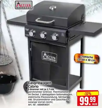 Herkules Baumarkt Gasgrillwagen Cabrio Angebot