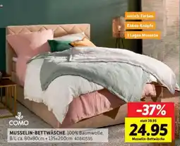 SCONTO COMO Musselin-bettwäsche Angebot