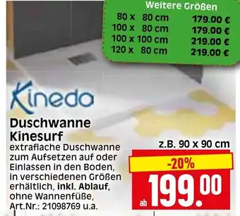 Herkules Baumarkt Kineda Duschwanne Kinesurf Angebot