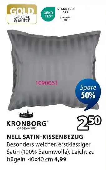 Jysk Nell satin-kissenbezug KRONBORG Angebot