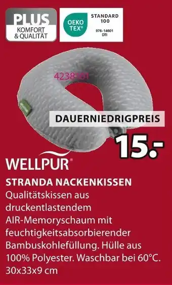 Jysk Stranda nackenkissen WELLPUR Angebot