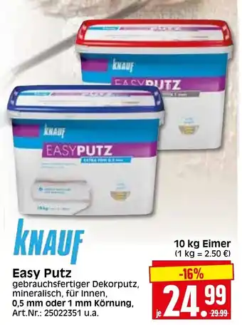 Herkules Baumarkt Knauf Easy Putz 10kg Angebot