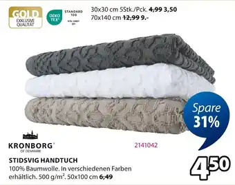 Jysk Stidsvig handtuch KRONBORG Angebot