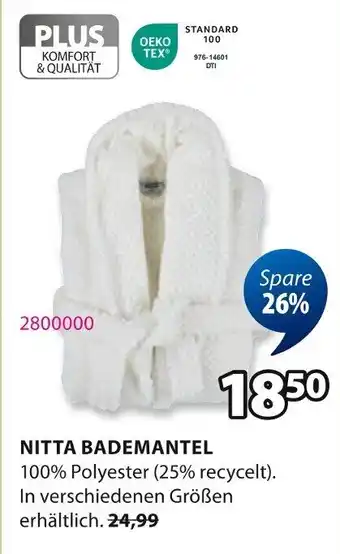 Jysk Nitta bademantel Angebot