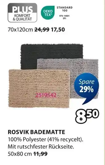 Jysk Rosvik badematte Angebot