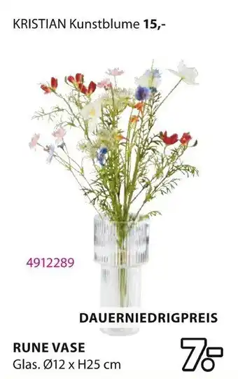 Jysk Rune vase Angebot