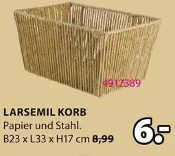 Jysk Larsemil korb Angebot