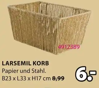 Jysk Larsemil korb Angebot