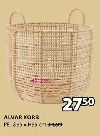 Jysk Alvar korb Angebot