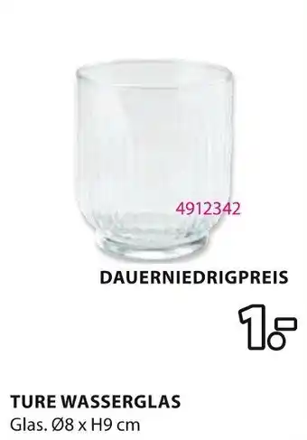 Jysk Ture wasserglas Angebot