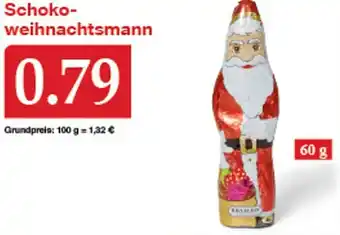 Woolworth Schoko Weihnachtsmann 60g Angebot