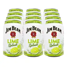 Netto Marken-Discount Jim Beam Lime Splash Mixgetränk 10,0 % vol 0,33 Liter, 12er Pack Angebot