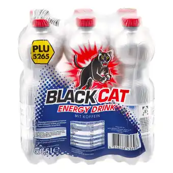 Netto Marken-Discount Black Cat Energy Drink 0,5 Liter, 6er Pack - Inhalt: 2 Flaschen Angebot