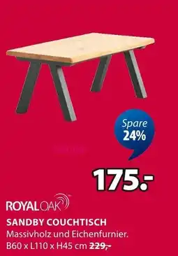 Jysk ROYAL OAK Sandby couchtisch Angebot