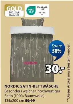 Jysk Nordic satin-bettwäsche Angebot