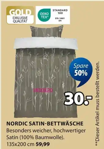 Jysk Nordic satin-bettwäsche Angebot