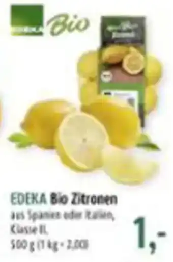 BUNGERT EDEKA Bio Zitronen Angebot