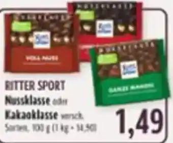 BUNGERT RITTER SPORT Nussklasse oder Kakaoklasse Angebot