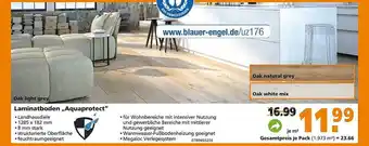 Globus Baumarkt Laminatboden „Aquaprotect” Angebot