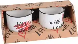 Opti-MegaStore Becher-Set Love 2-tlg Angebot