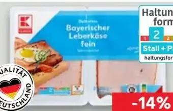 Kaufland K-Classic Bayerischer Leberkäse Angebot