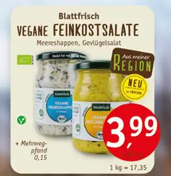 Erdkorn Biomarkt Blattfrisch vegane feinkostsalate Angebot