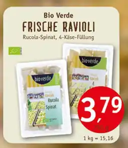 Erdkorn Biomarkt Bio verde frische ravioli Angebot