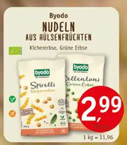 Erdkorn Biomarkt Byodo nudeln aus hülsenfrüchten Angebot