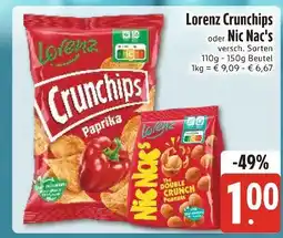 Edeka Xpress Lorenz crunchips oder nic nac's Angebot