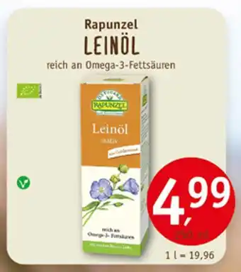 Erdkorn Biomarkt Rapunzel leinöl Angebot