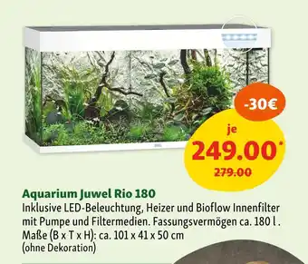 Fressnapf Juwel aquarium rio 180 Angebot