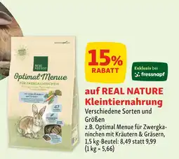 Fressnapf Real nature kleintiernahrung Angebot