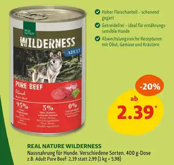 Fressnapf Real nature wilderness Angebot