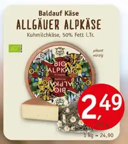 Erdkorn Biomarkt Baldauf käse allgäuer alpkäse Angebot