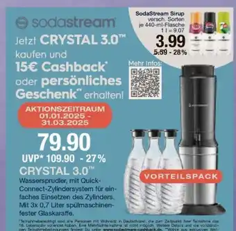 V Markt Sodastream crystal 3.0 Angebot