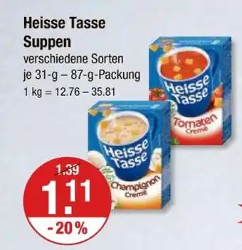 V Markt Heisse tasse suppen Angebot