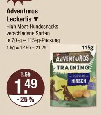 V Markt Adventuros leckerlis Angebot